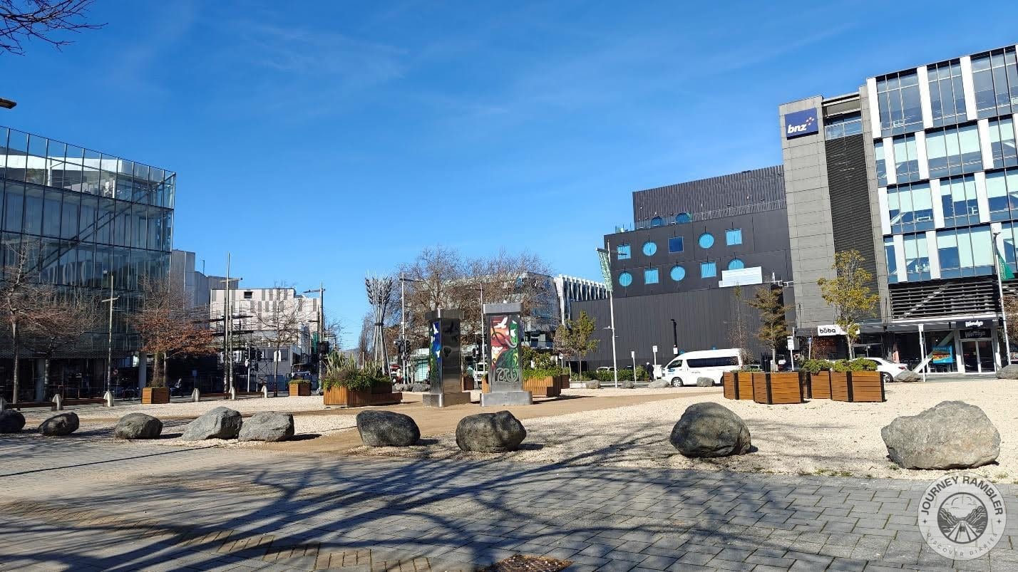 area of the square facing Hereford Street
