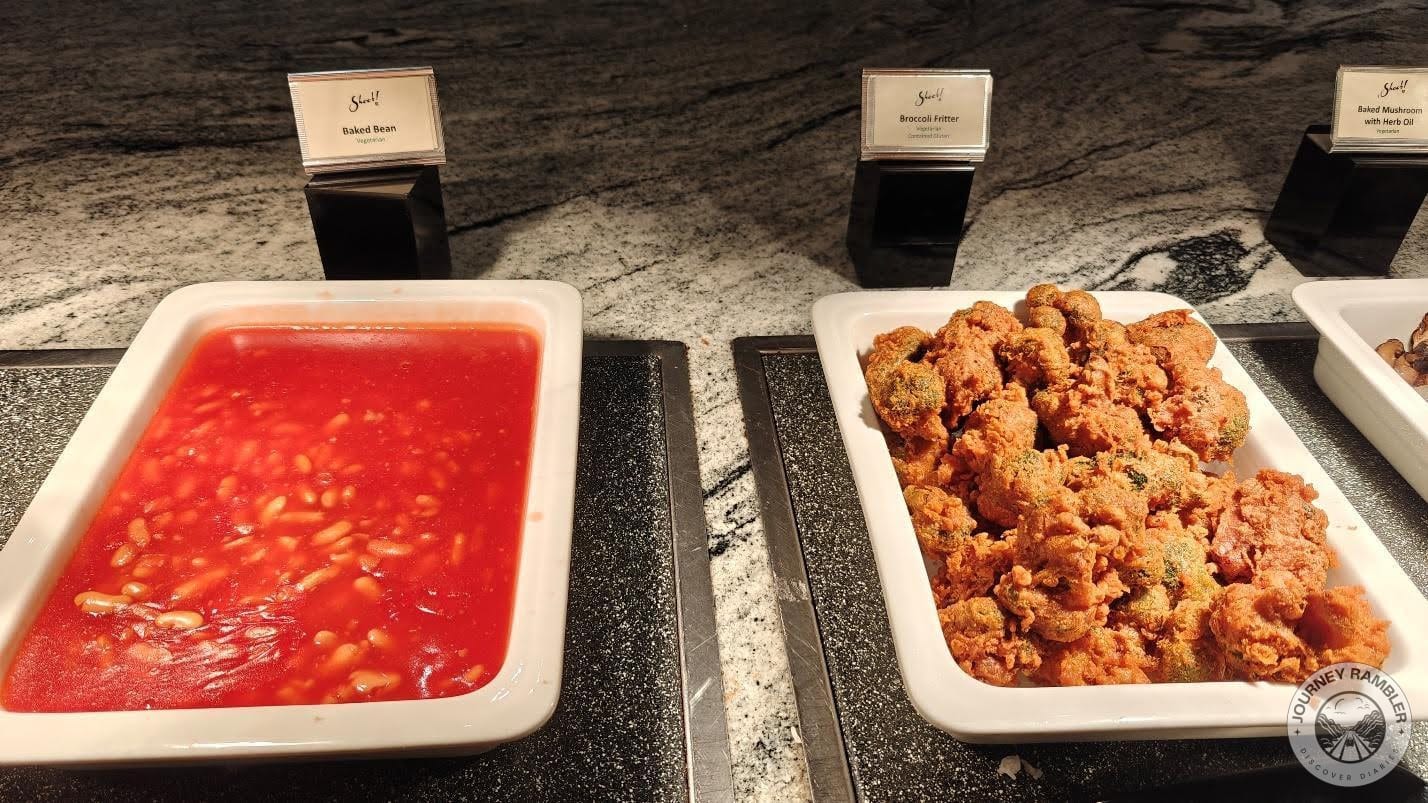 baked beans and broccoli fritters