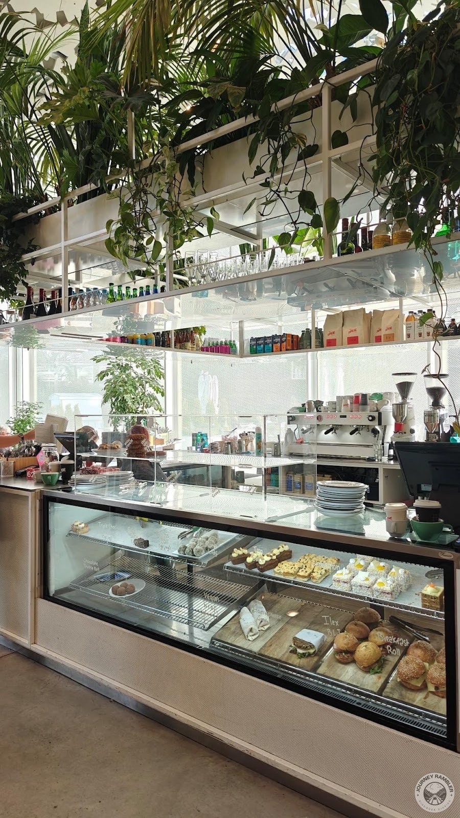 bakery case was well lit and filled with fresh food