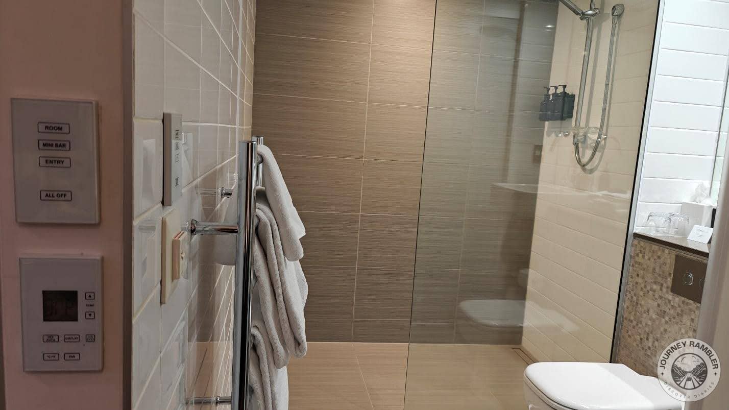 bathroom was a little small