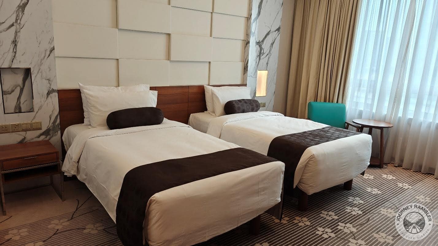 beds were quite comfortable to sleep in