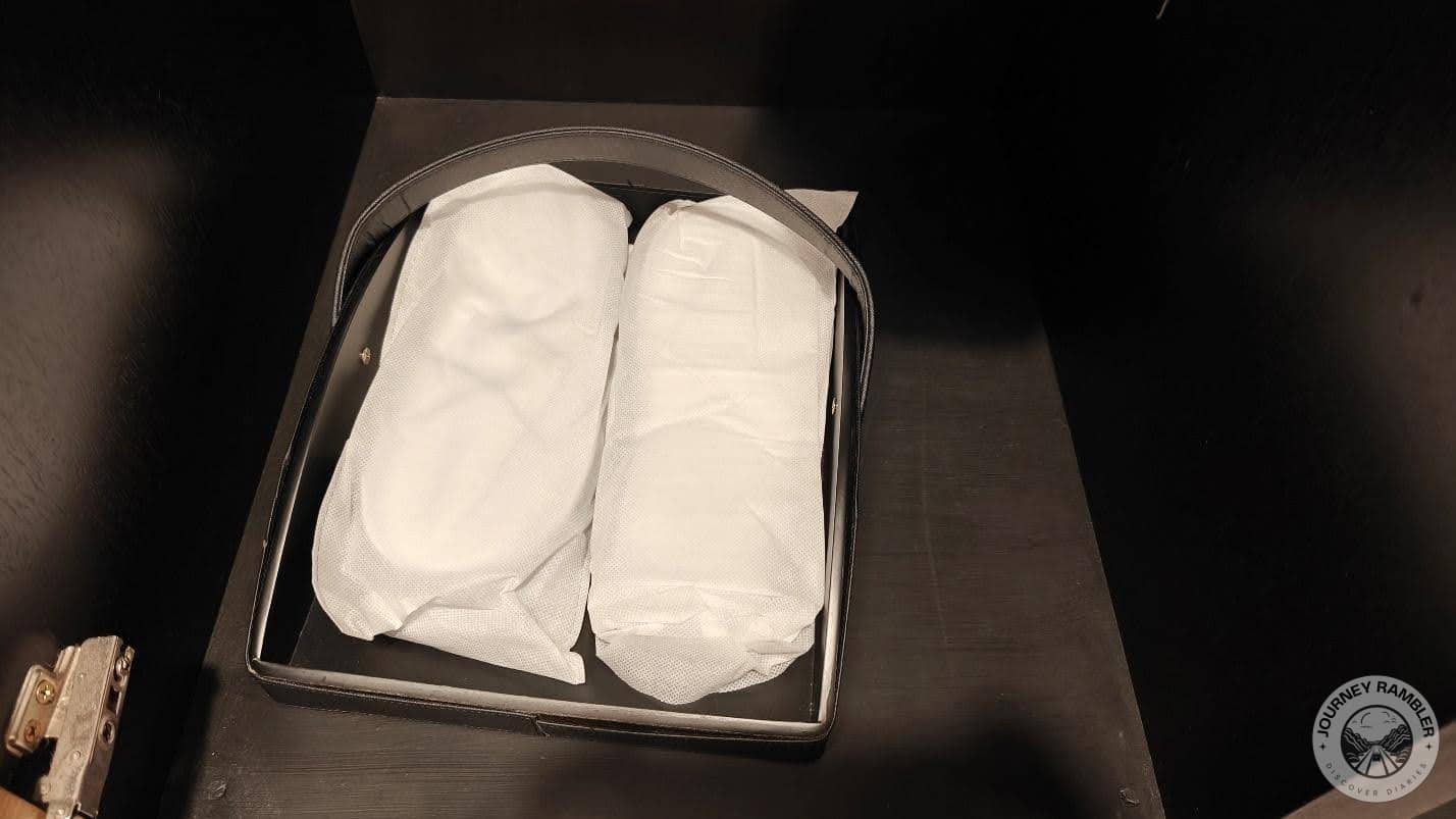 complimentary slippers