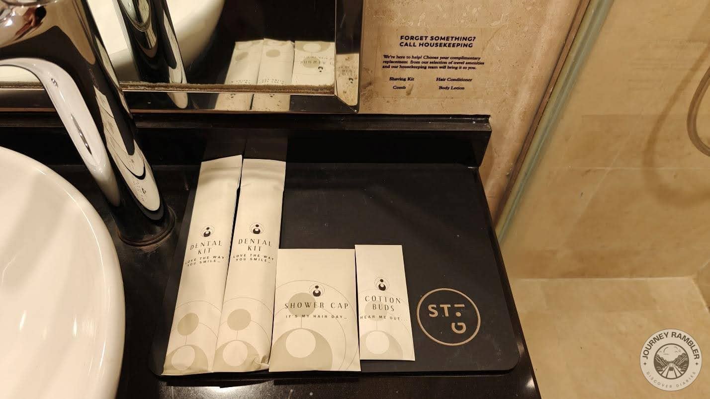 complimentary toiletries