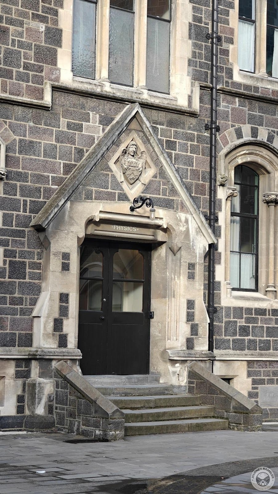 entrance to the Physics Laboratory