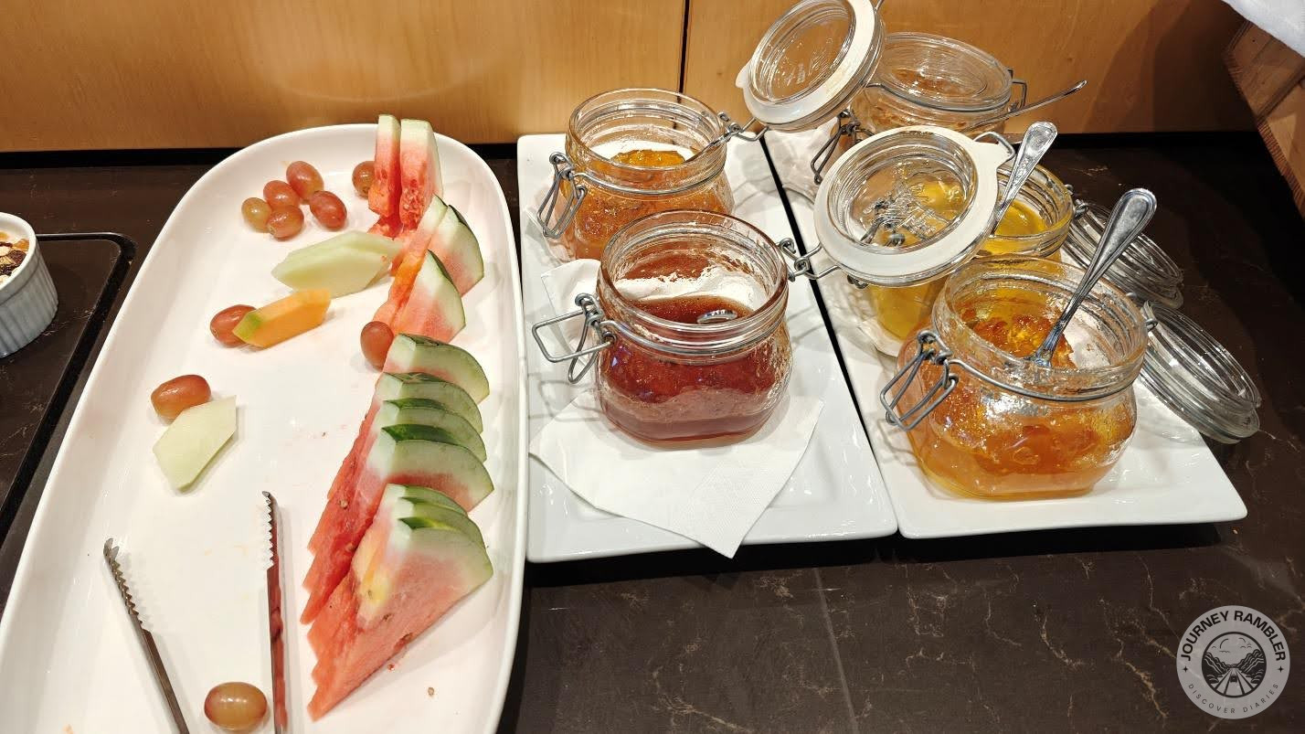 fresh watermelon, grapes and papaya