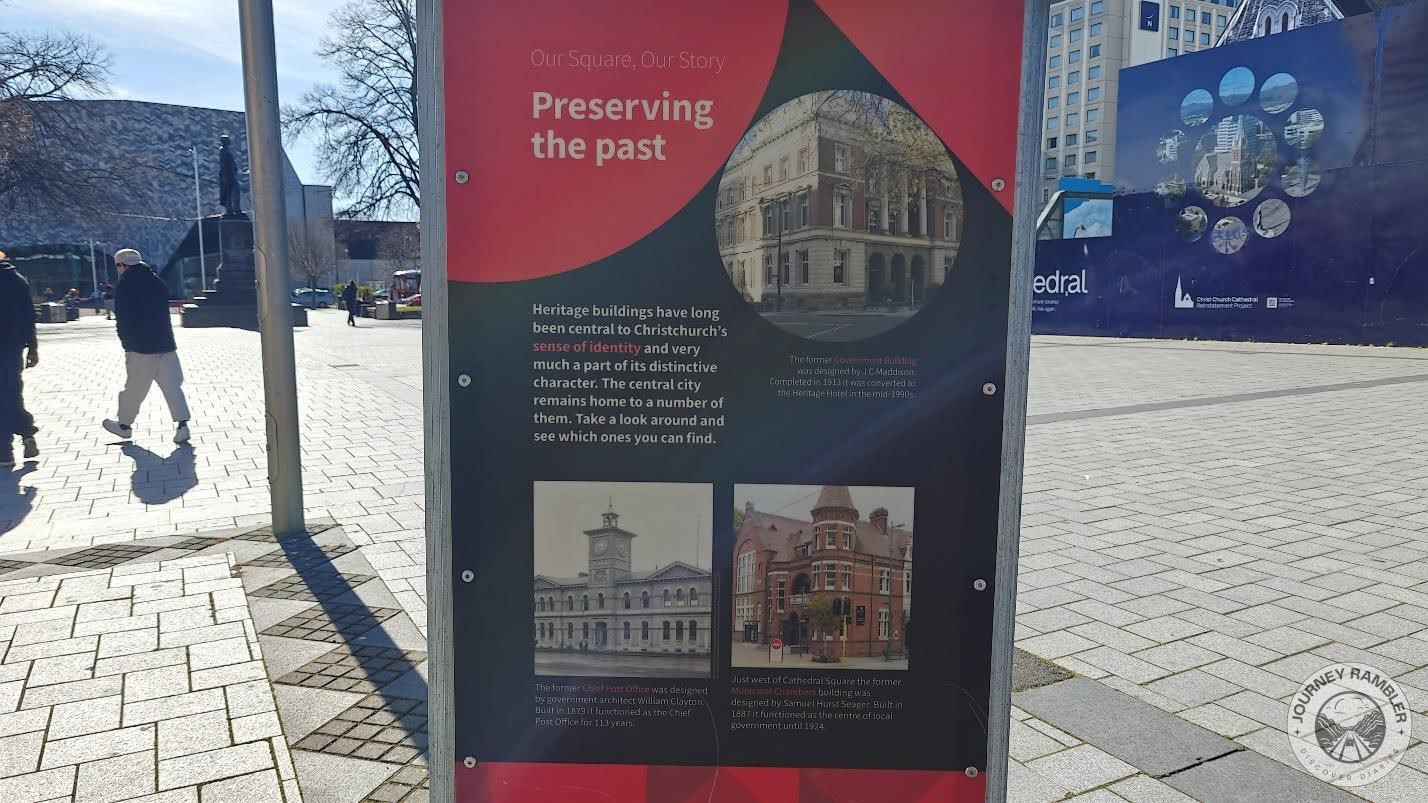 infographic talks about Christchurch's heritage buildings