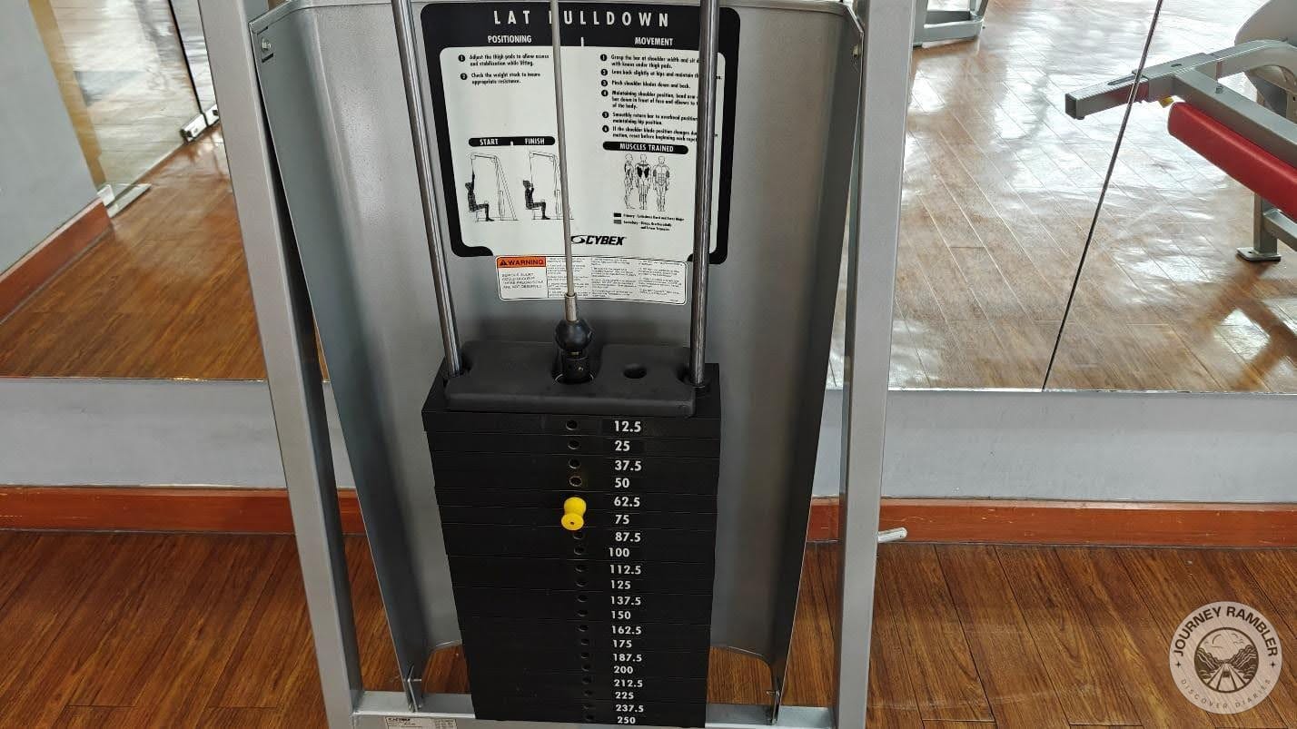 instructions for lat pull down machine