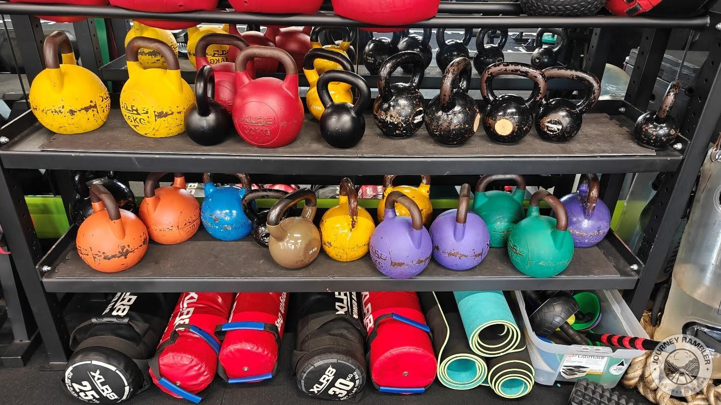 kettlebells were a little old and the paint had faded