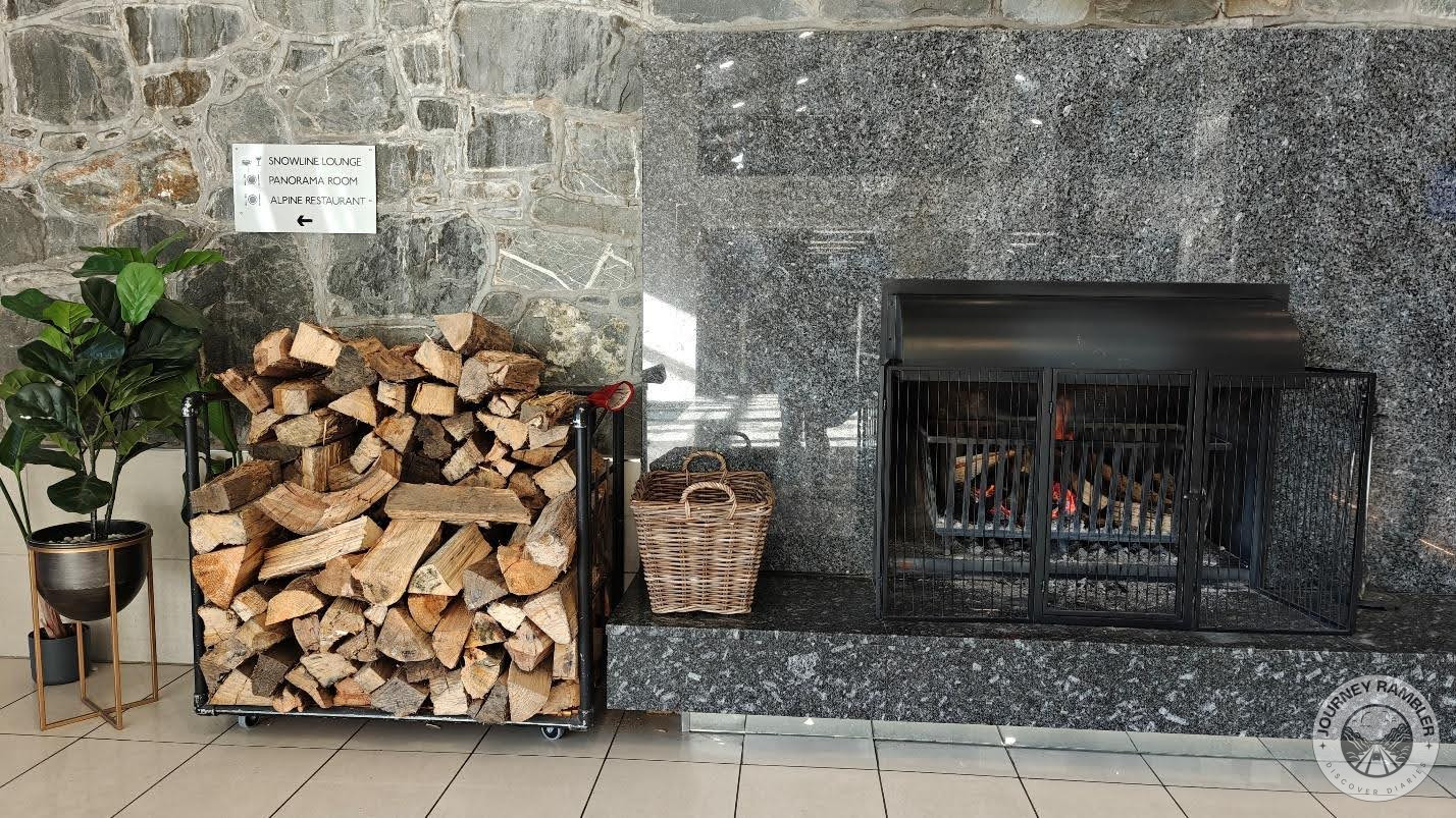 large pile of logs