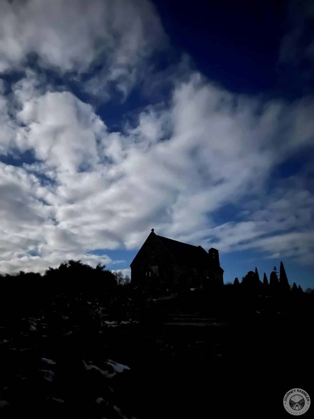 my last picture of the Church of the Good Shepherd from the back