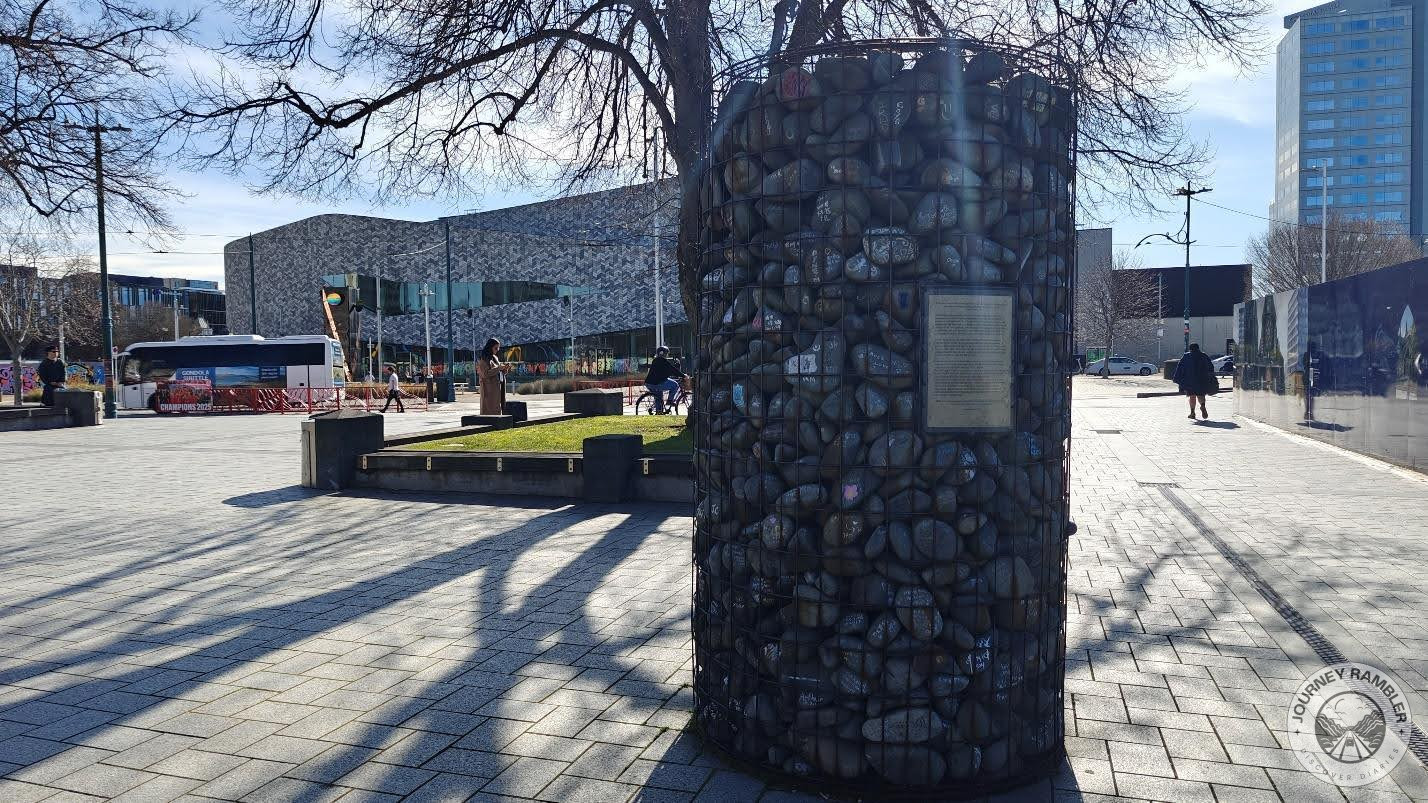 plaque explaining cairn's history and significance