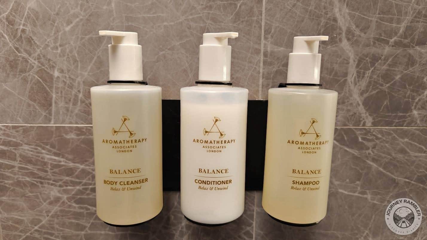 shampoo, conditioner, and body wash
