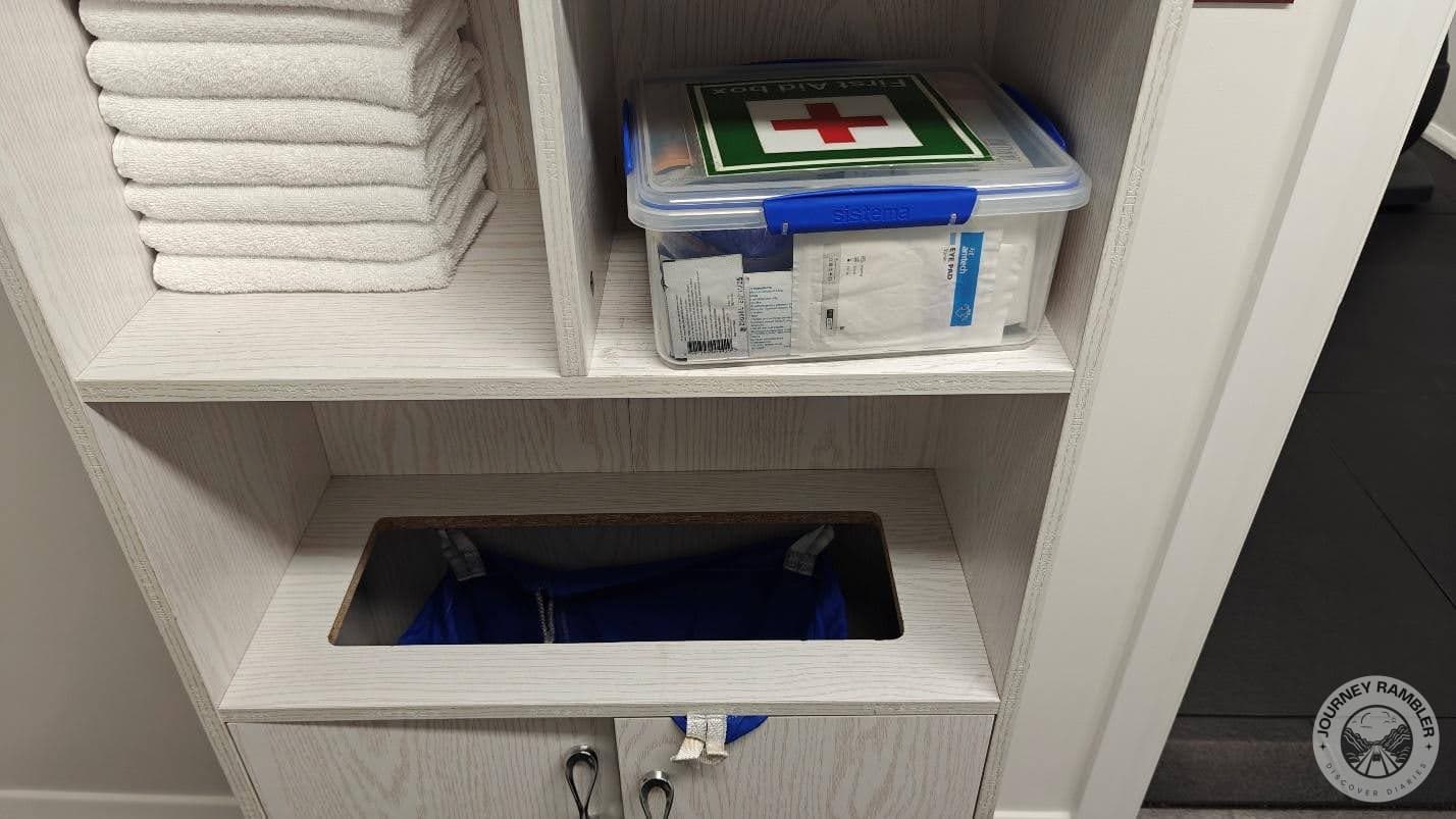 small first aid kit that was full of bandages and basic medicines