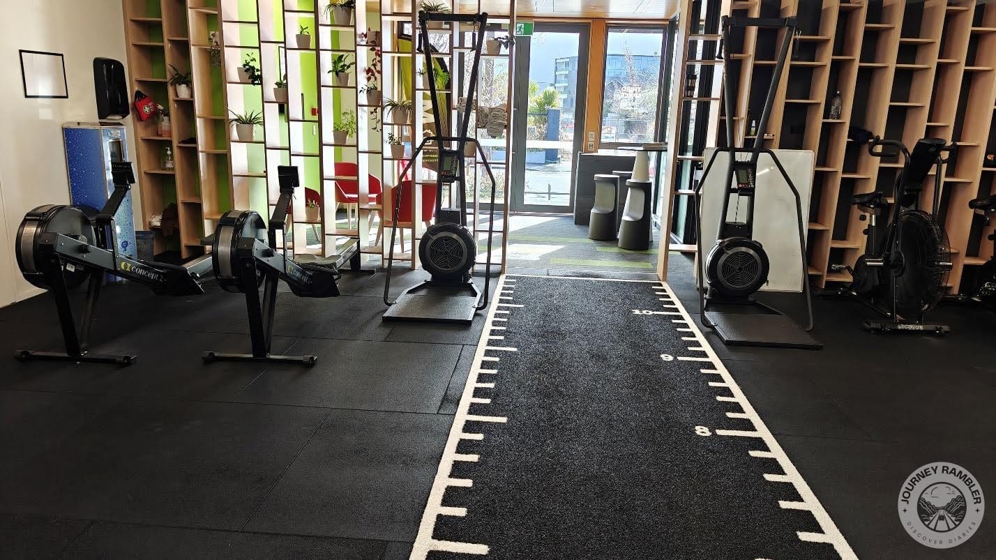 space in the center of the gym