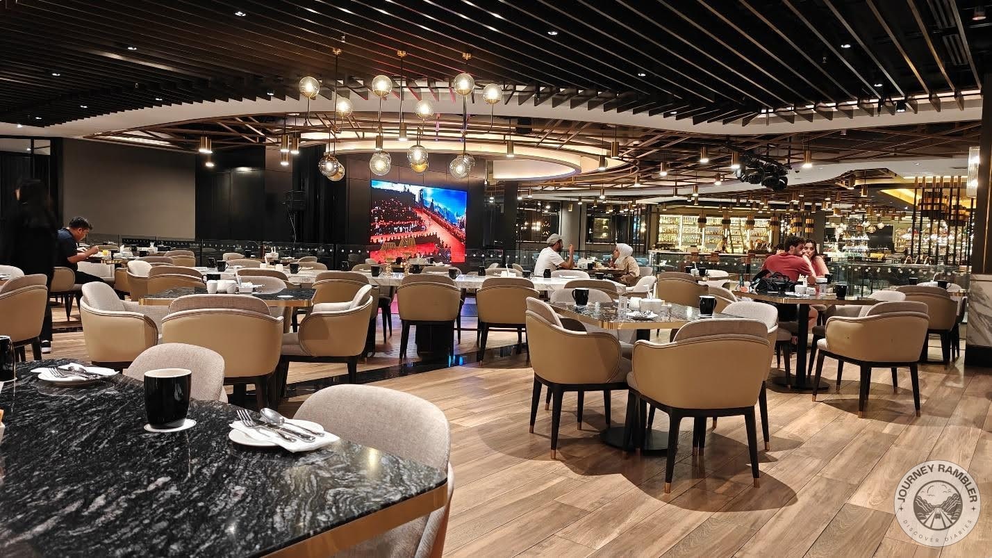 the restaurant is actually part of the Starhill Gallery complex