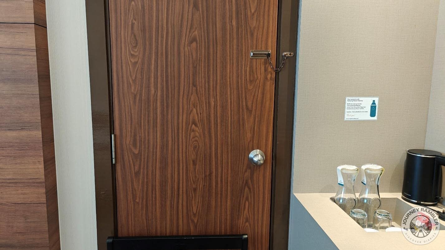 this door had a chain lock