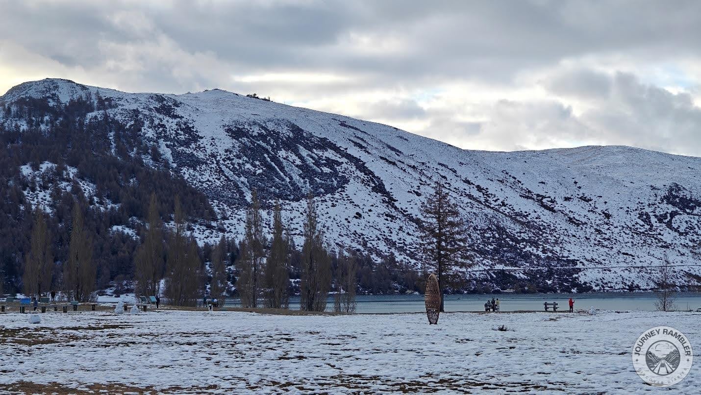 view at the back of cafe - lake tekapo