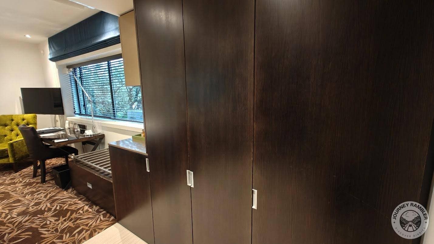 wardrobe in the entryway