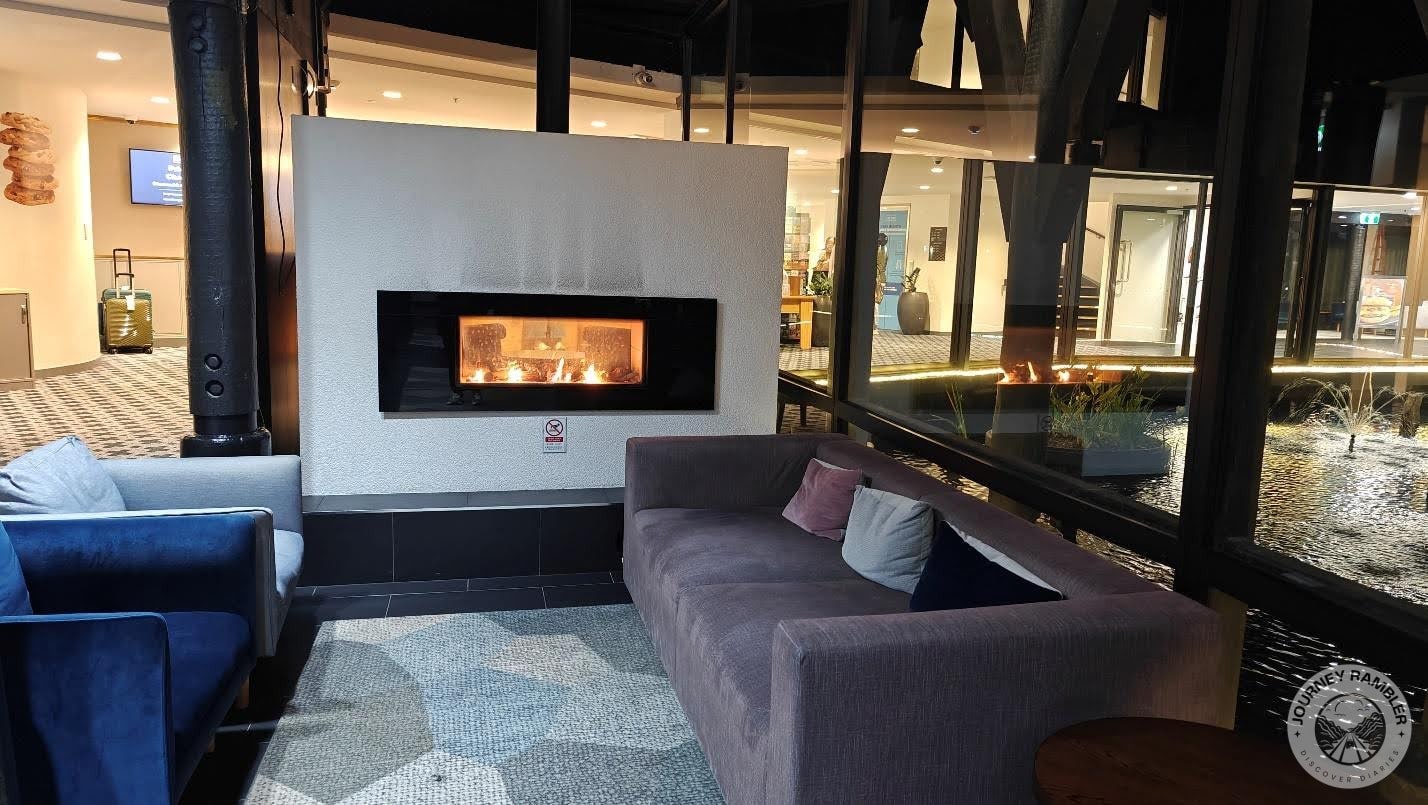 Another seating area had a few sofas