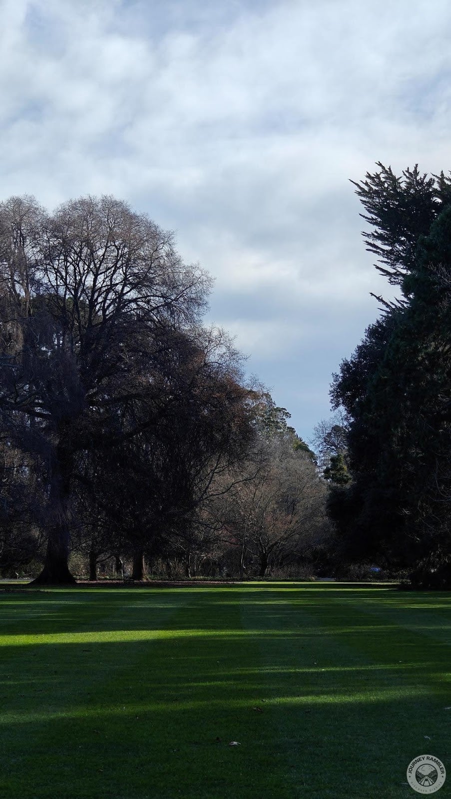 Archery Lawn looks peaceful