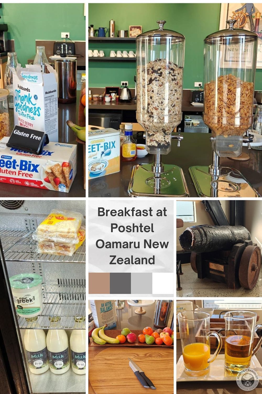Breakfast at Poshtel Oamaru New Zealand