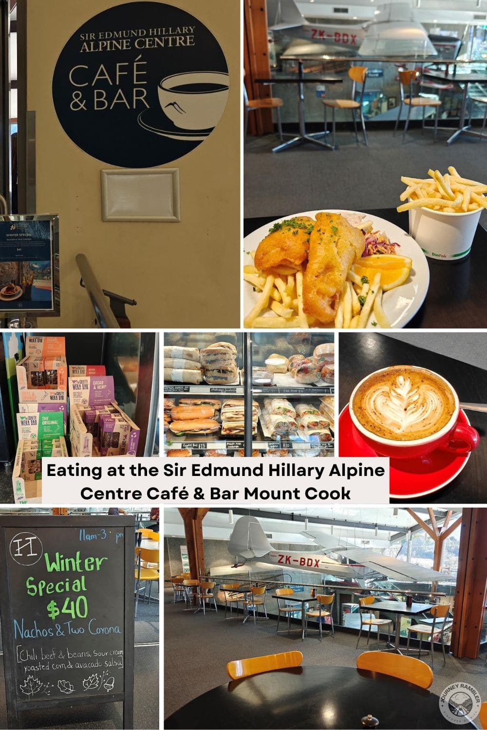 Eating at the Sir Edmund Hillary Alpine Centre Café & Bar Mount Cook