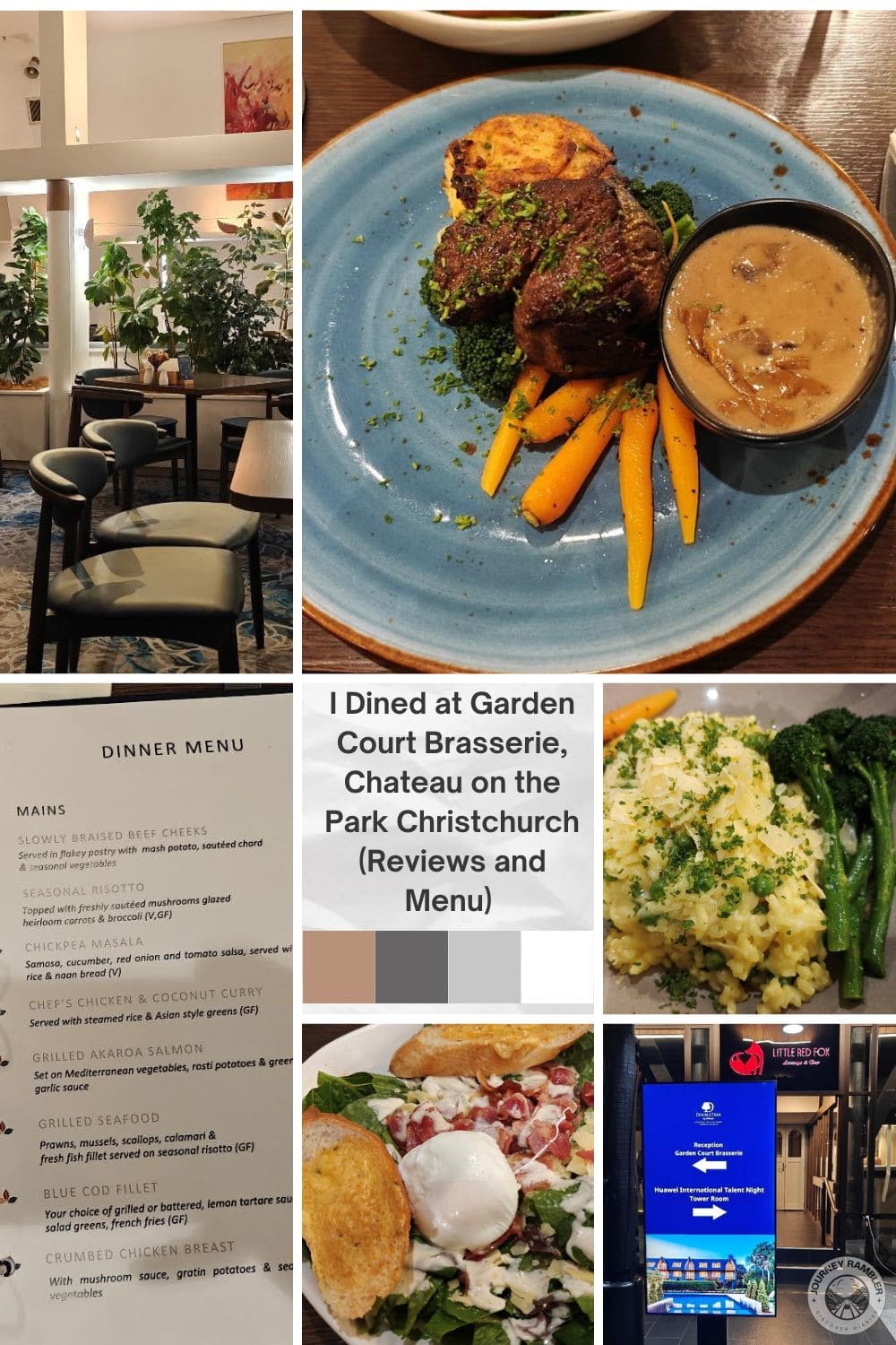 I Dined at Garden Court Brasserie, Chateau on the Park Christchurch (Reviews and Menu) 