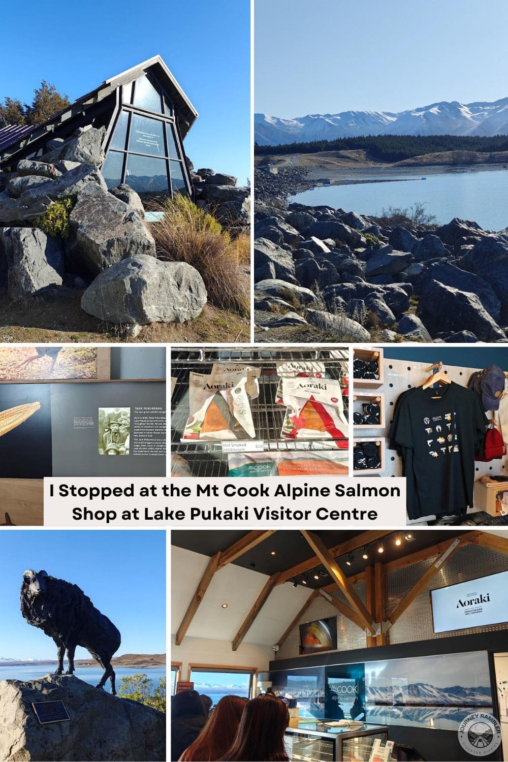I Stopped at the Mt Cook Alpine Salmon Shop at Lake Pukaki Visitor Centre
