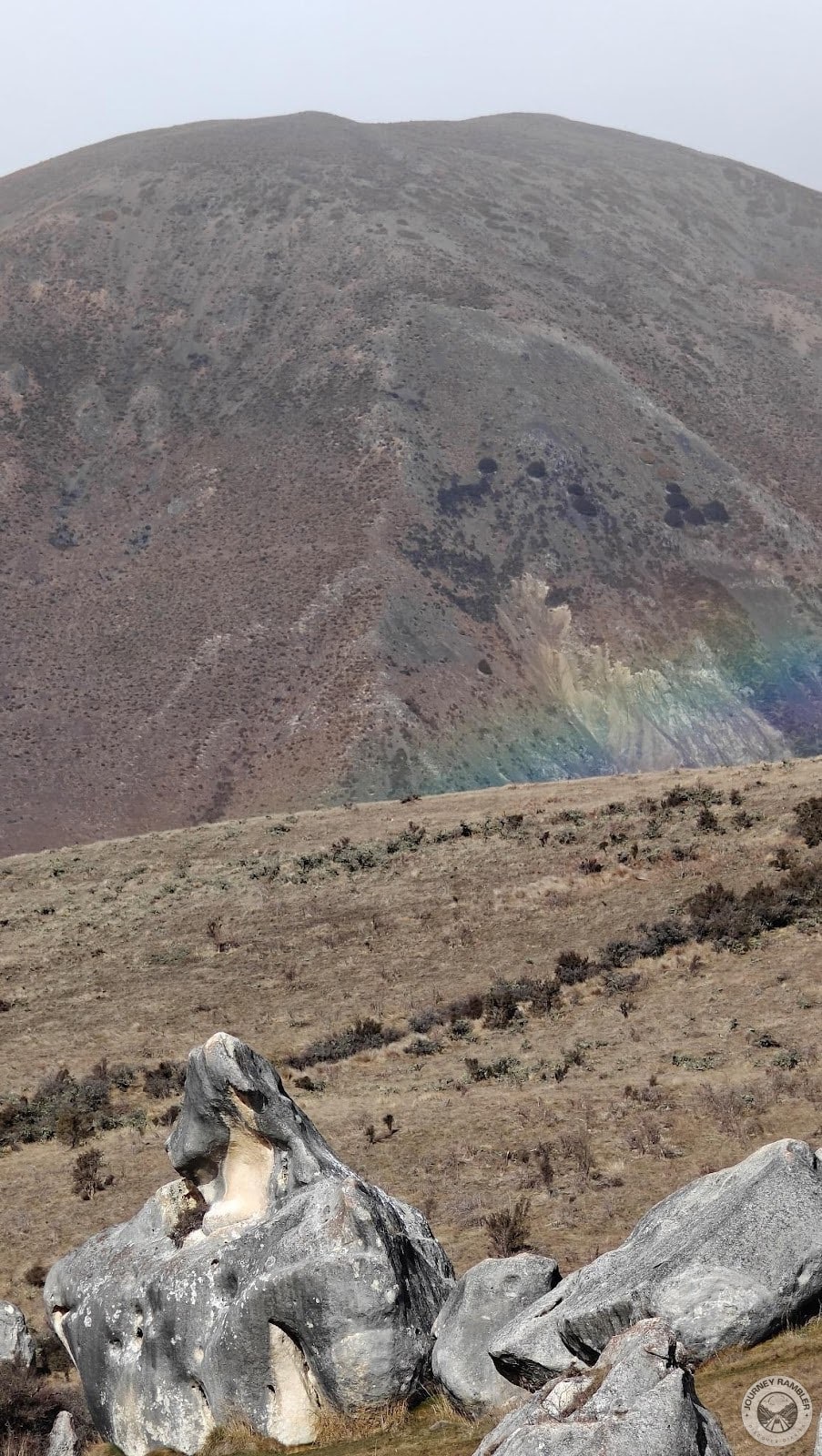 I actually even got to see a rainbow from here