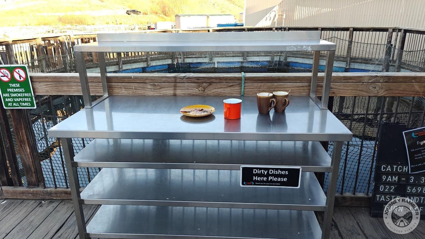 I could put my dirty dishes away at a special table
