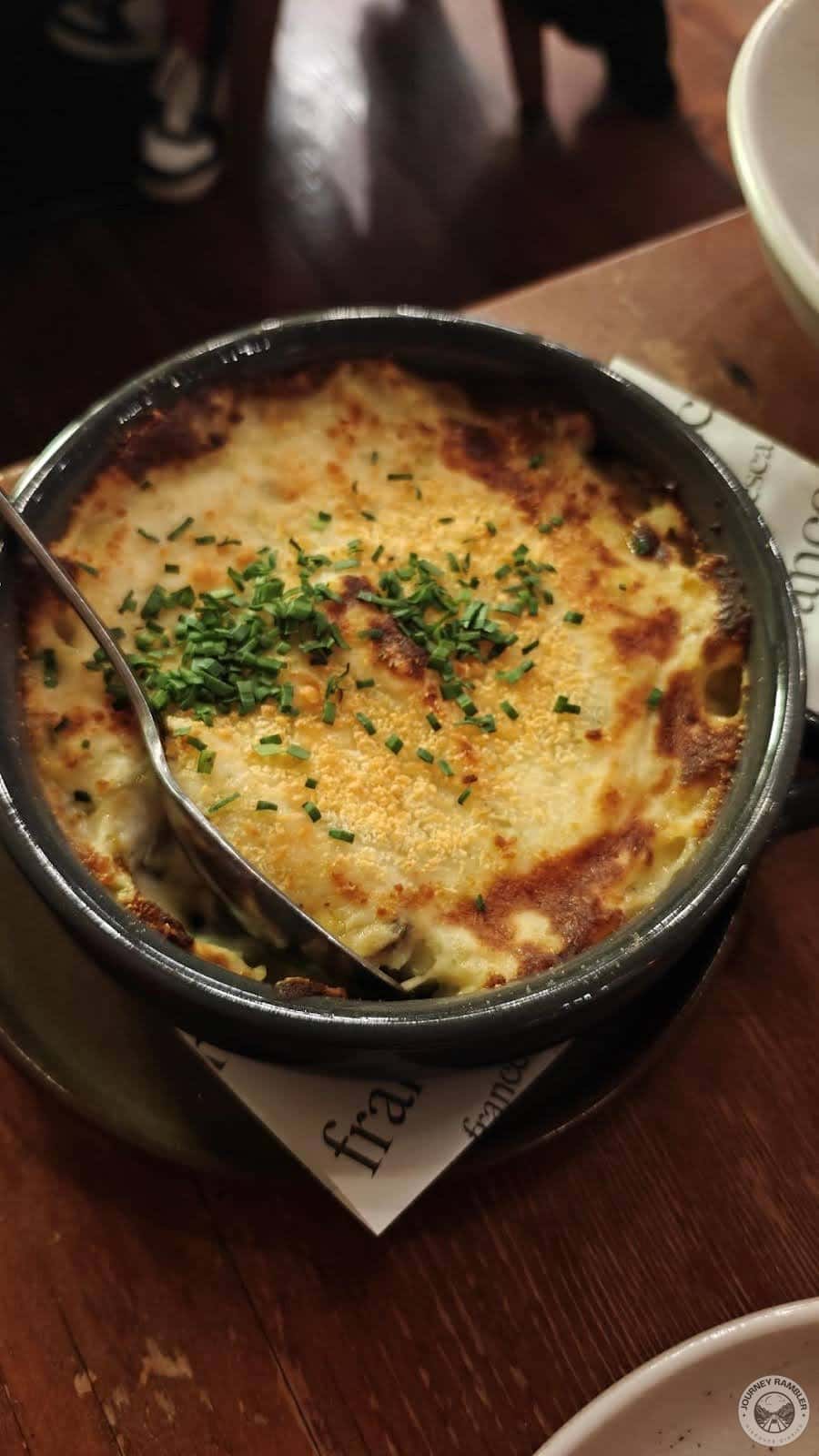 Jerusalem artichoke gratin