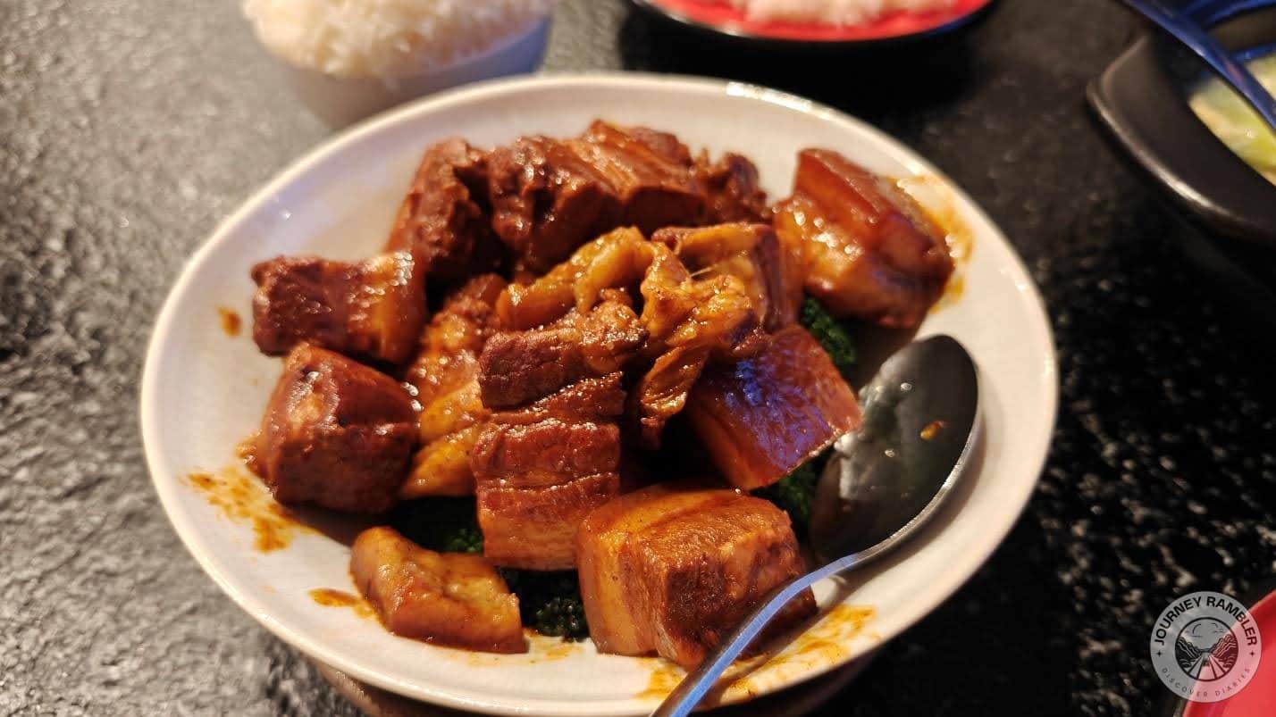 Mao's braised pork belly