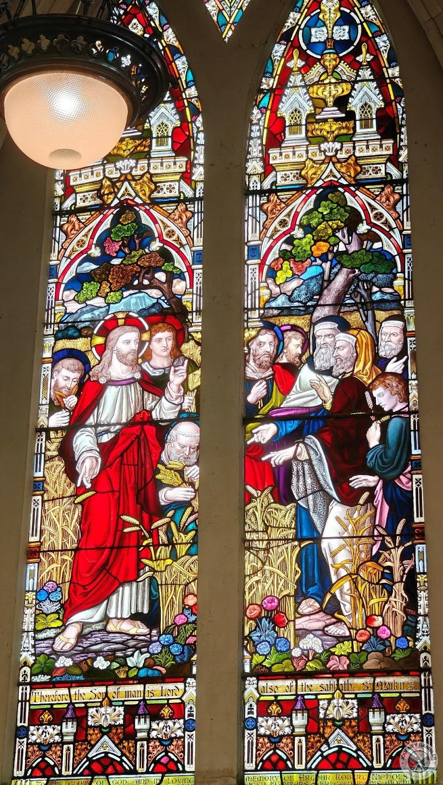 One big painting showed Christ surrounded by a number of men