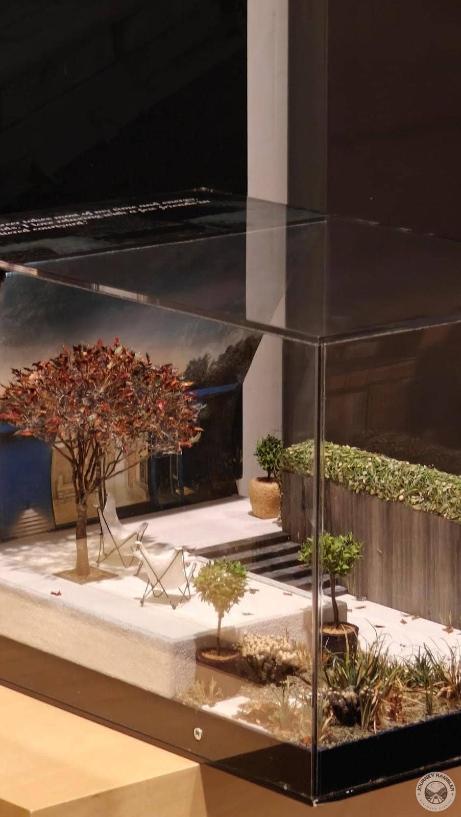 One of the models even had little chairs and steps