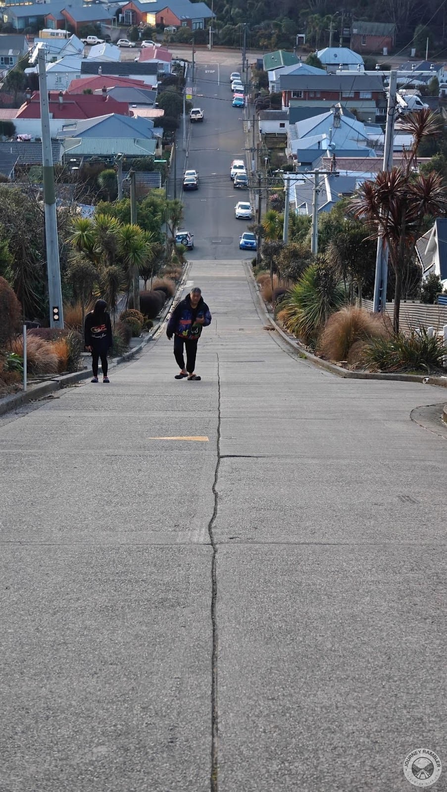 Other people were also walking slowly up the street