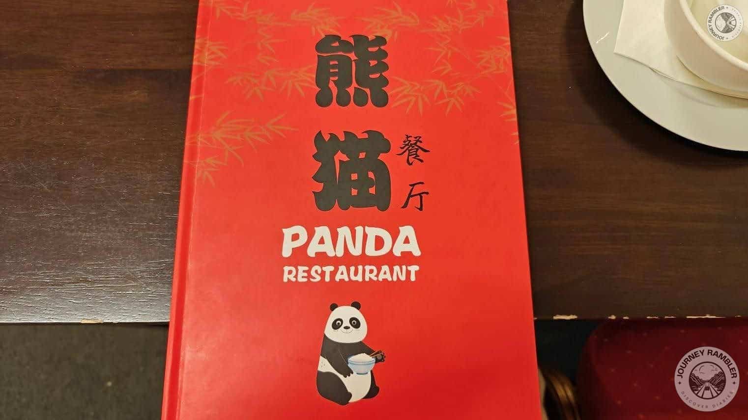 Panda Restaurant menu