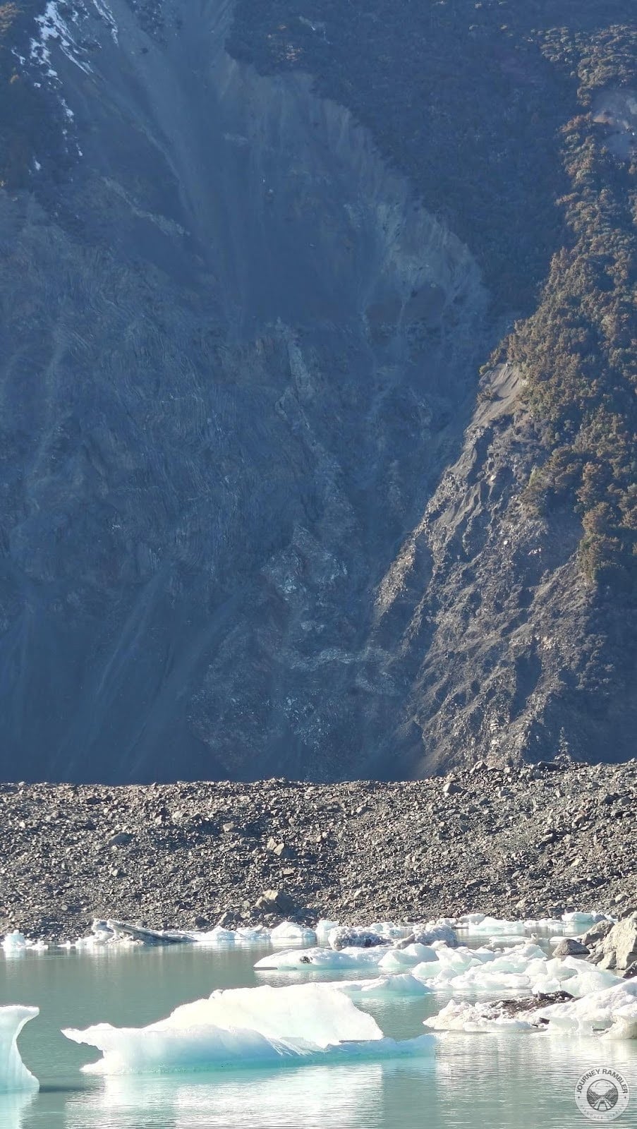 Some of the hills around the river were very steep and rocky