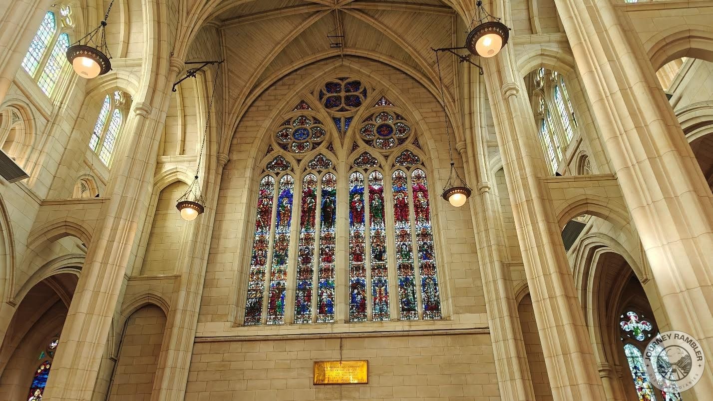 Some of the paintings were so high up