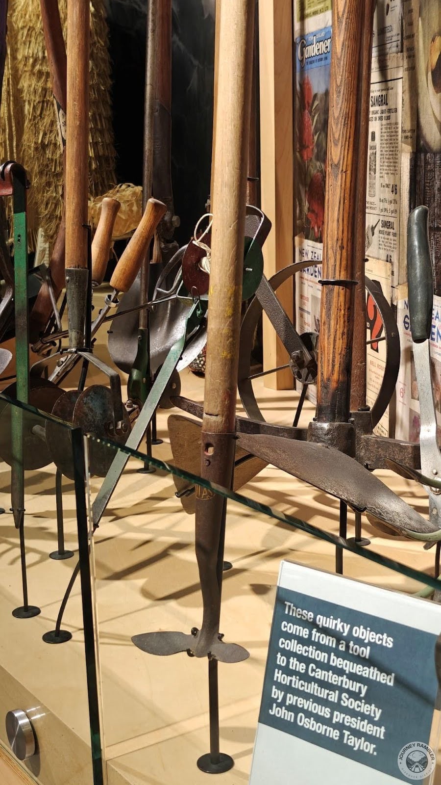 Some of the spades and tools were quite old