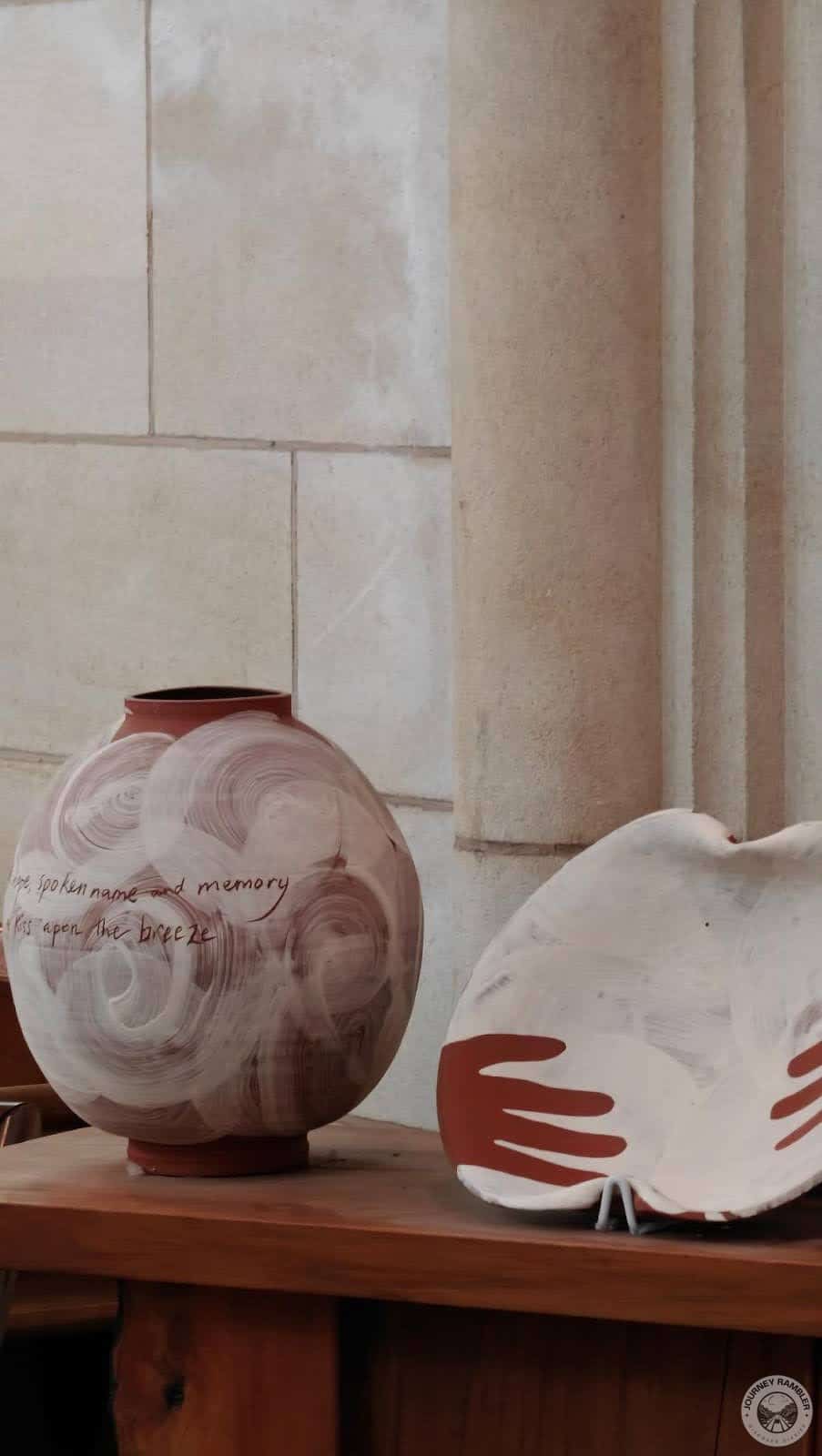 Some pottery, clay plates and pots