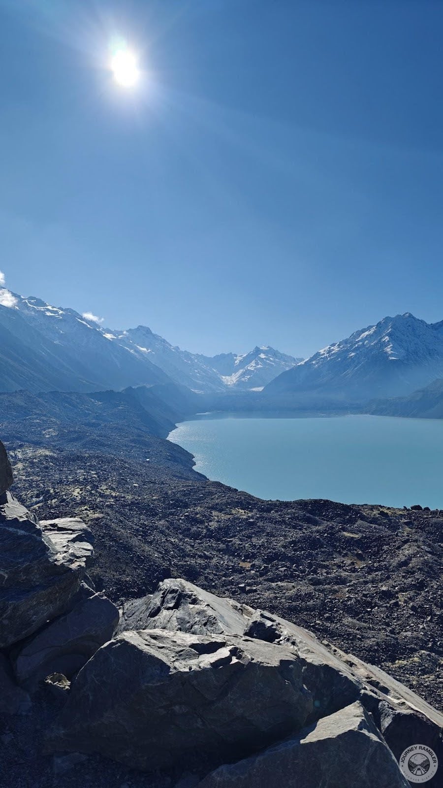 Tasman Glacier has retreated
