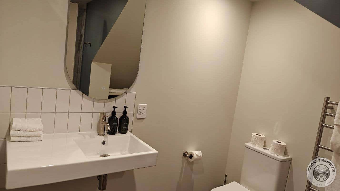 The bathroom was simple