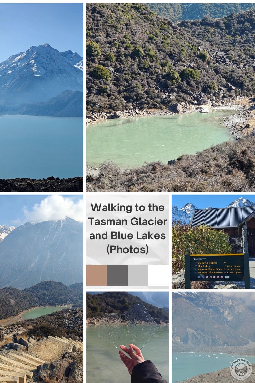 Walking to the Tasman Glacier and Blue Lakes (Photos)