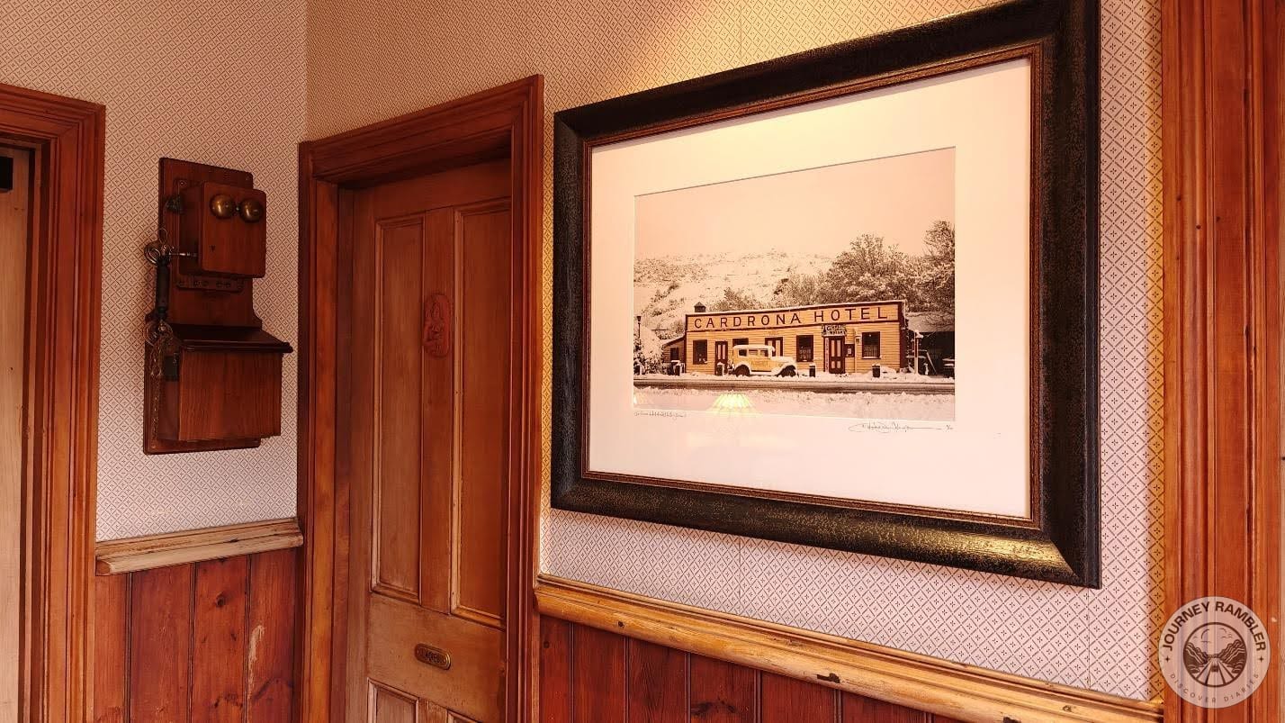 a lot of wooden paneling