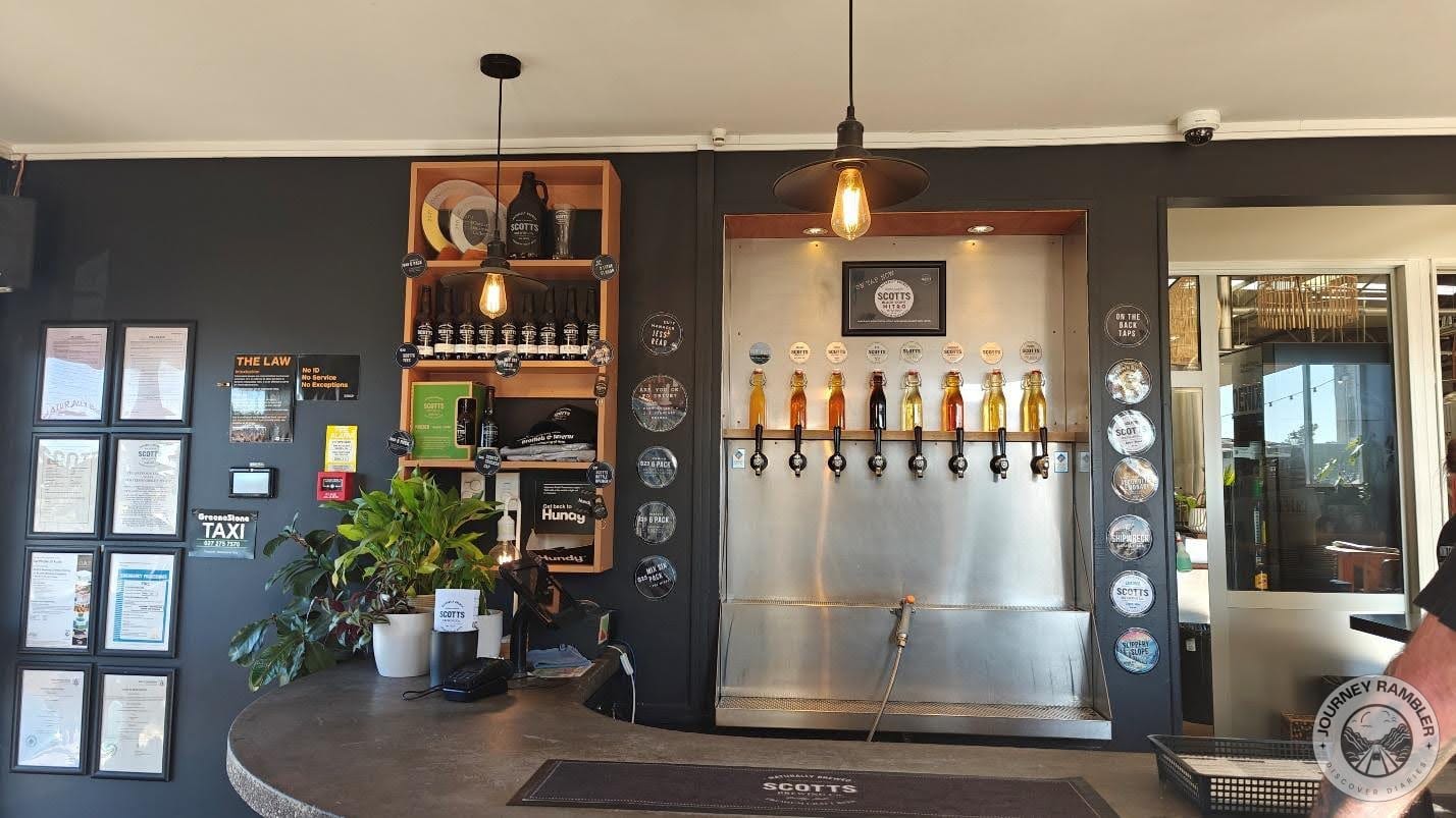 all kinds of local beers were available at the counter