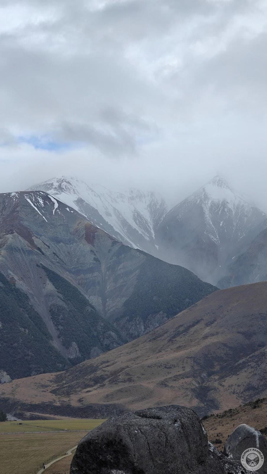 better glimpse of the Southern Alps again
