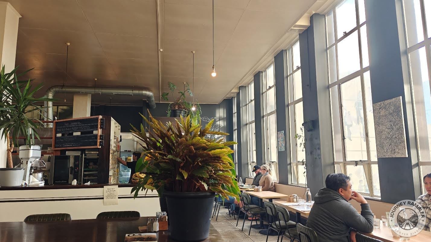 café had huge windows