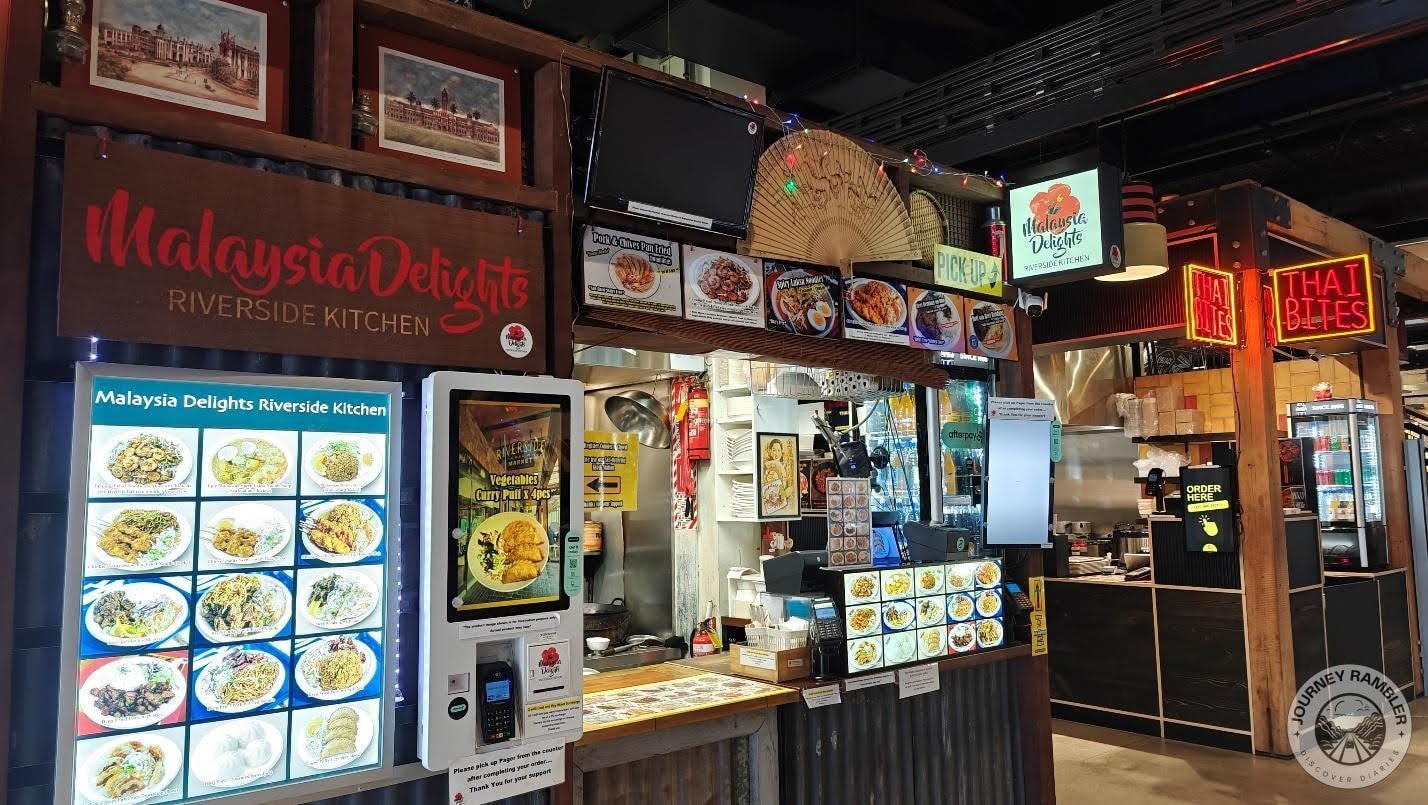 closer look at the Malaysia Delights stall
