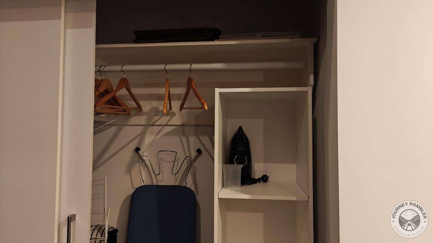 closet was pretty spacious