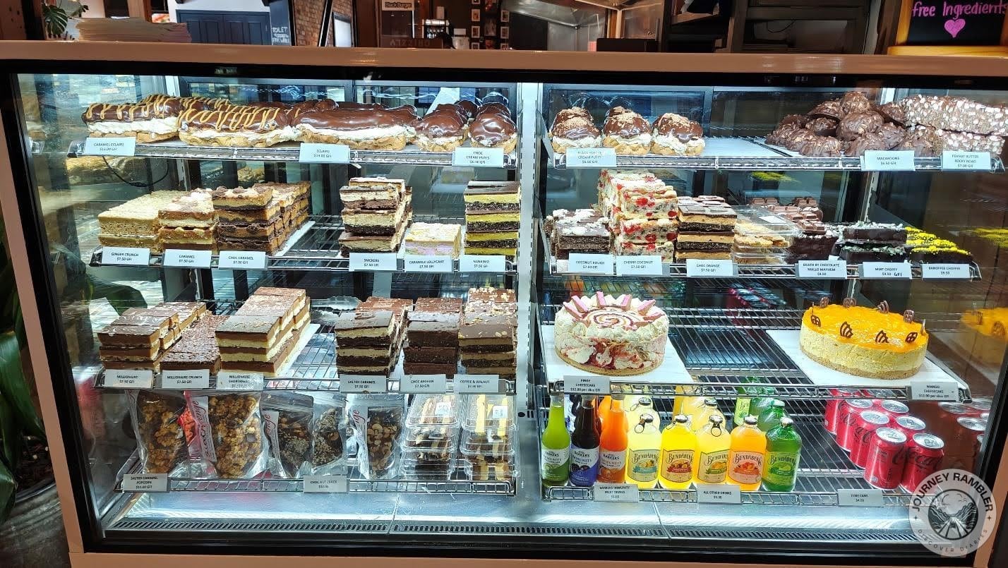 closeup of one of the displays at the Sweet Revenge stall